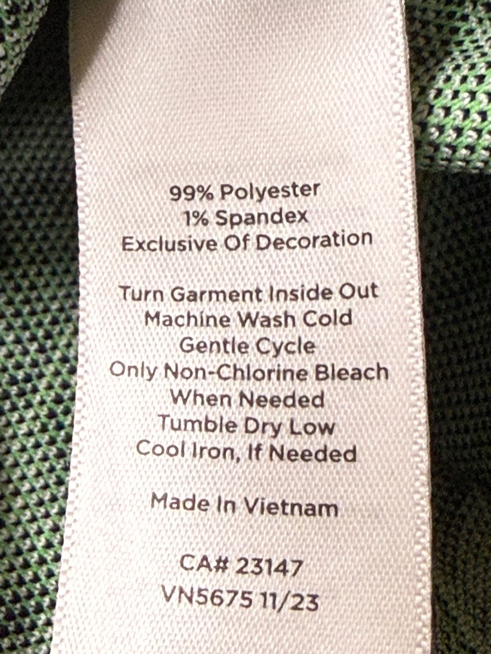 Talbots Cable Jacquard short sleeve dress, Green/navyprint, Small - Picture 7 of 7